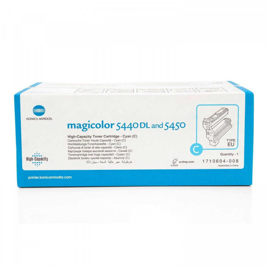 Konica Minolta 4539333 (1710-6040-08) błękitny (cyan) toner oryginalny