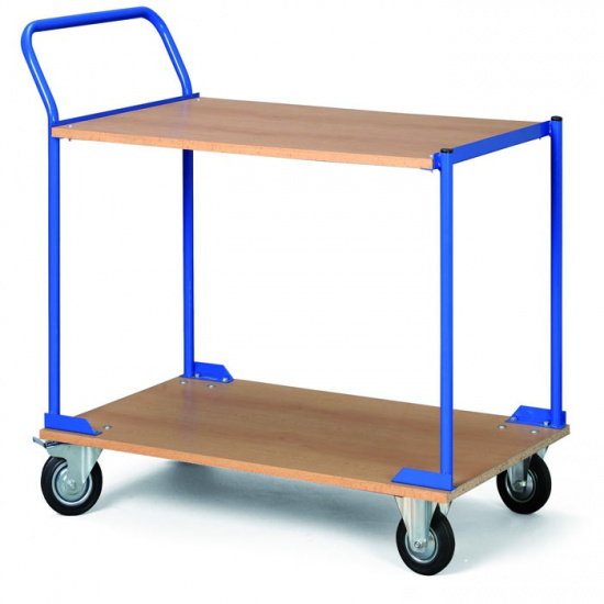 B2B Partner Wózek półkowy z półkami z płyty wiórowej 5228