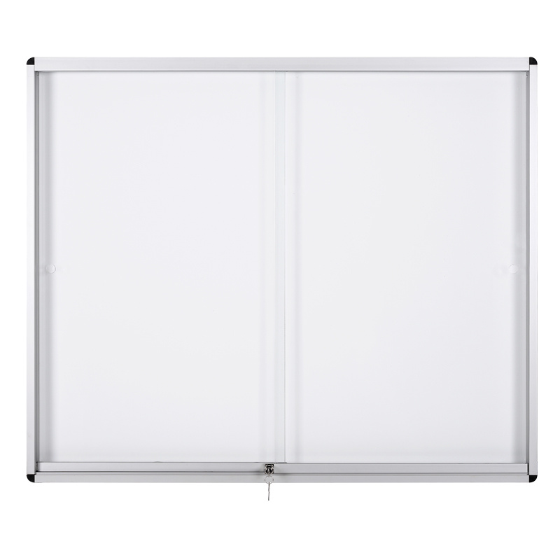 Bi-Office Gablota z drzwiami przesuwnymi, biała magnetyczna, 967 x 706 mm VT690109160-004