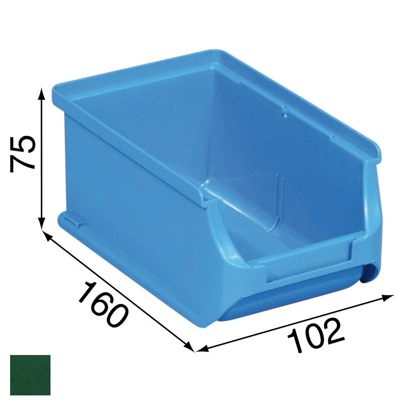 Allit pojemnik ProfiPlus nr 2, zielony 102x160x75mm (456207)