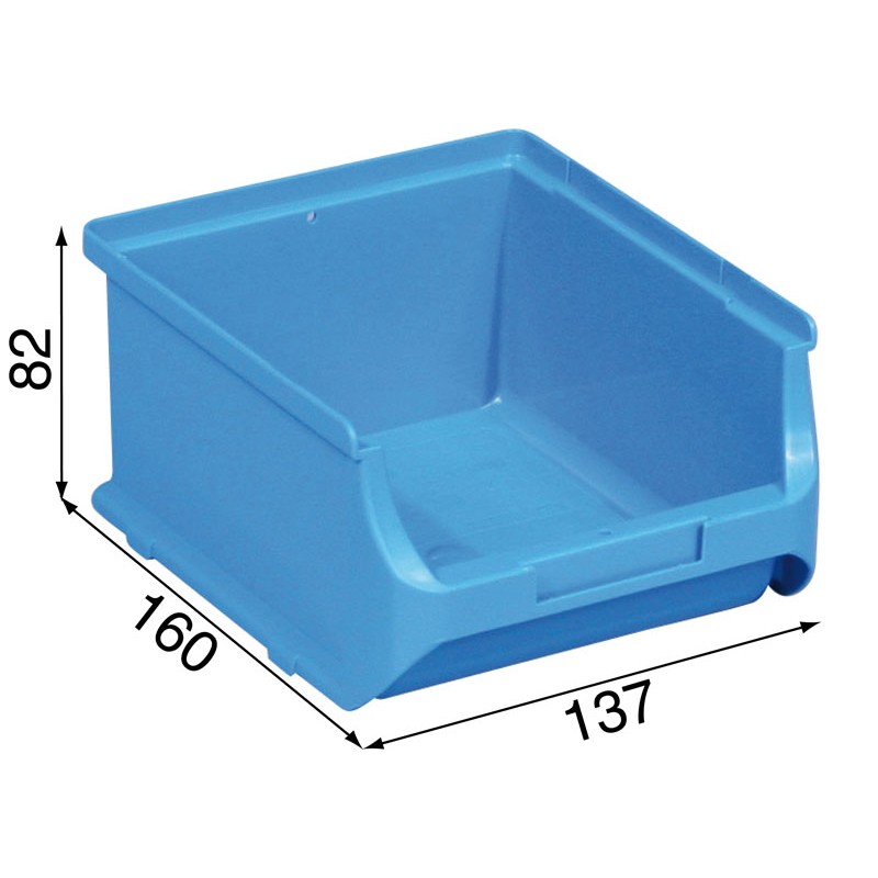 Allit pojemnik ProfiPlus nr 2B niebieski szeroki 137x160x82mm (456240)