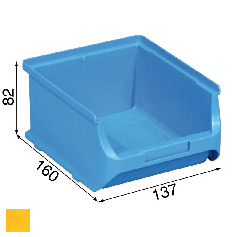 Allit pojemnik ProfiPlus nr 2B, żółty szeroki 137x160x82mm (456242)