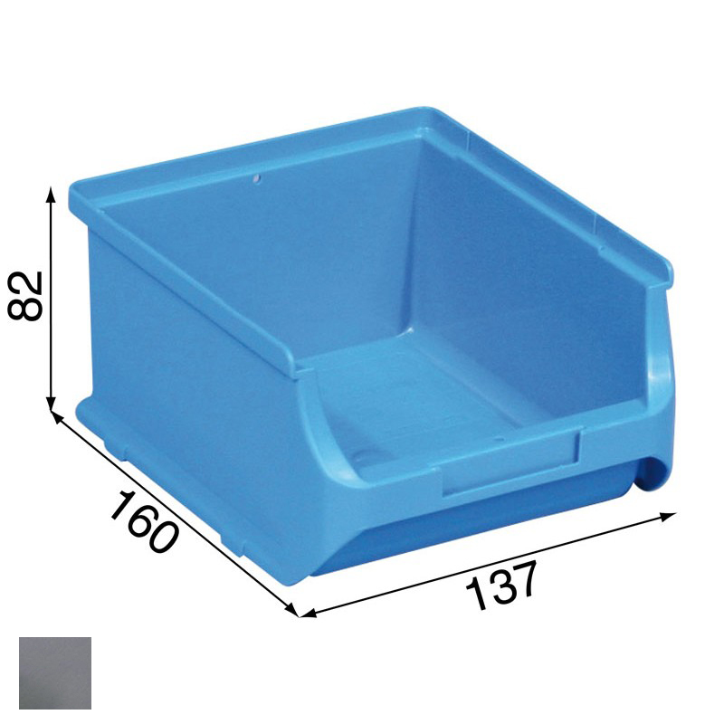 Allit pojemnik ProfiPlus nr 2B, szary szeroki 137x160x82mm (456244)