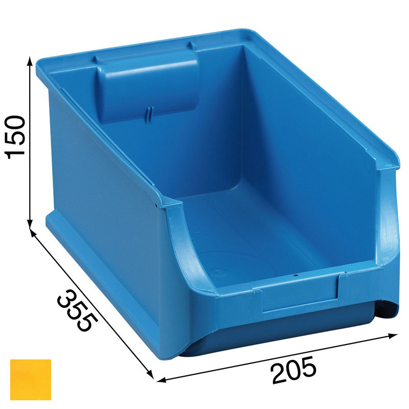 Allit pojemnik ProfiPlus nr 4, żółty 204x350x150mm (456214)