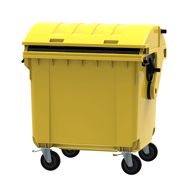 B2B Partner Plastikowy śmietnik do segregacji odpadu CLE 1100, żółty MGB1100Standard-žlut