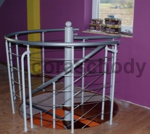 Balustrada metalowa do schodów kręconych CORA model Bawaria 02