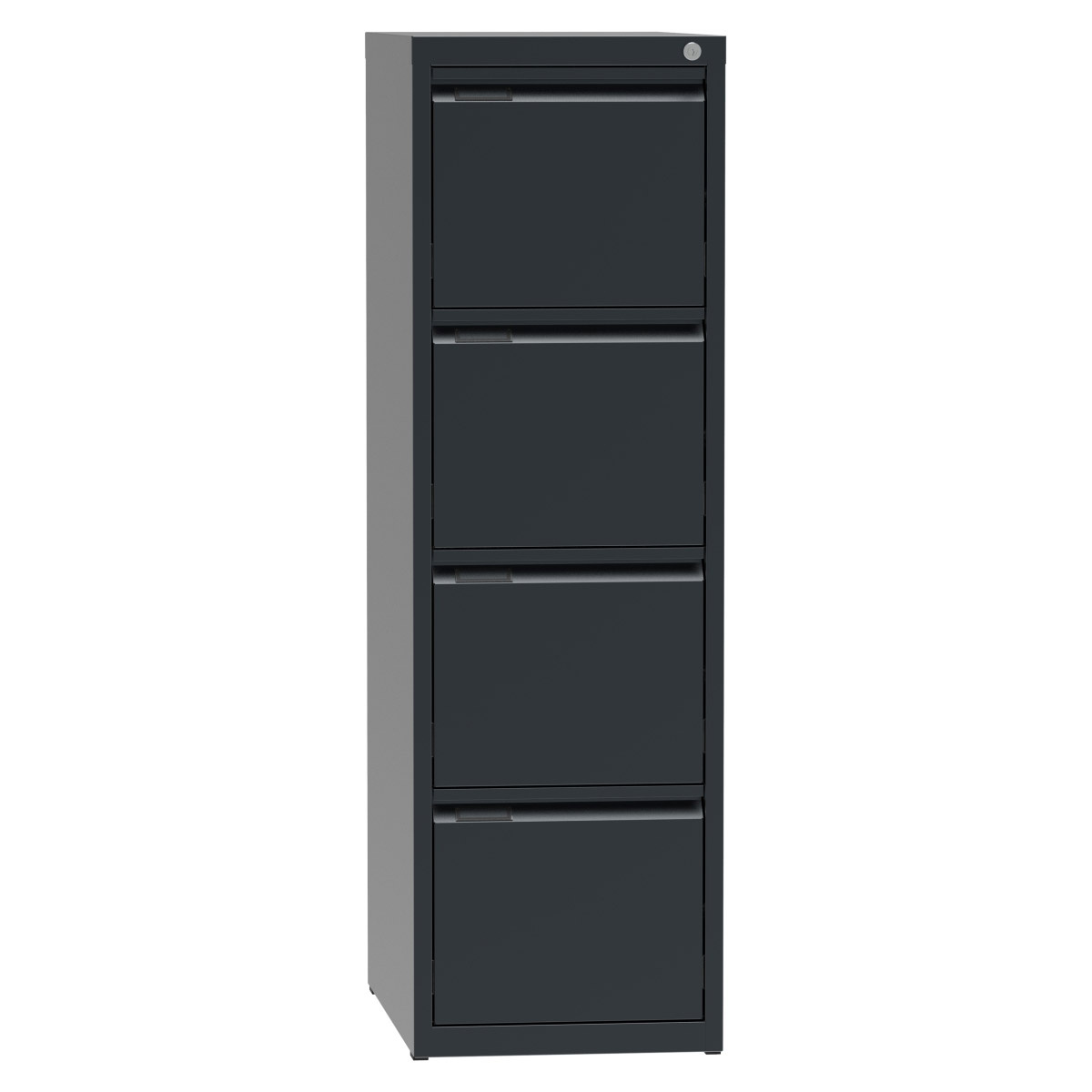 KOVONA Metalowa szafa kartotekowa A4, 4 szuflady, kolor antracyt G23040.2.V6.2.2