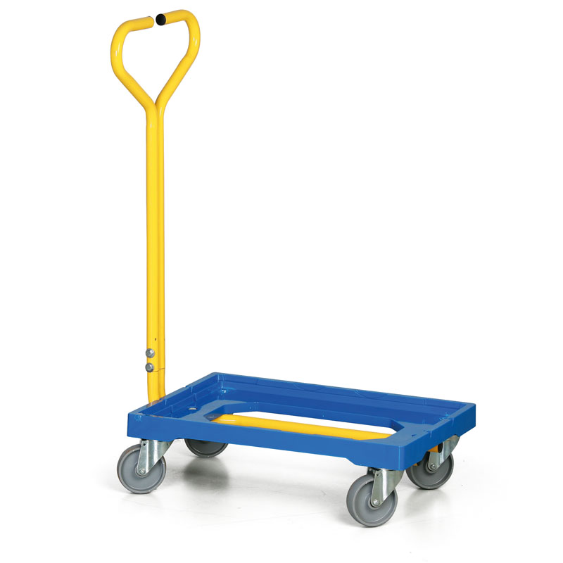 Wózek na skrzynki z rękojeścią