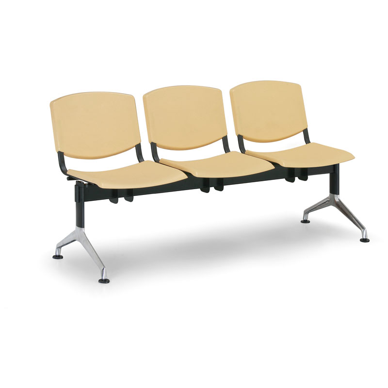 Euroseat Plastikowa ławka Smile,3-siedzenia 300335