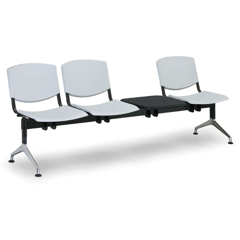 Euroseat Plastikowa ławka Smile, 3-siedzenia + stolik 300348