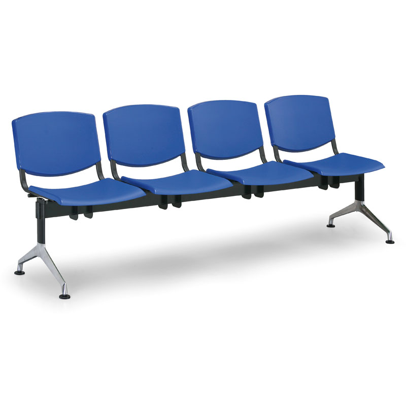 Euroseat Plastikowa ławka Smile, 4-siedzenia 300351