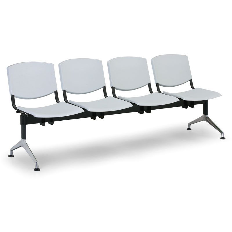 Euroseat Plastikowa ławka Smile, 4-siedzenia 300354