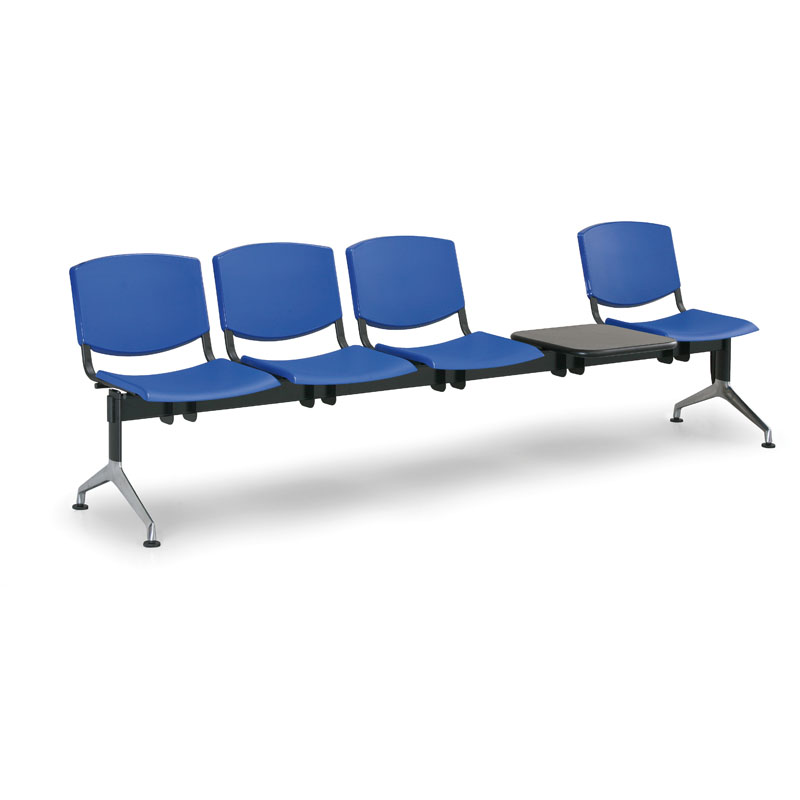 Euroseat Plastikowa ławka Smile, 4-siedzenia + stolik 300357