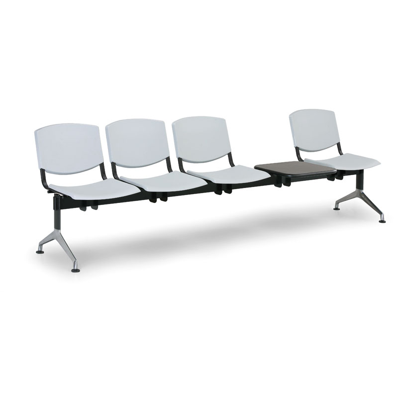 Euroseat Plastikowa ławka Smile, 4-siedzenia + stolik 300360