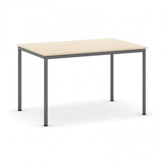 B2B Partner Stół do jadalni i stołówki, ciemnoszara konstrukcja, 1200x800 mm, brzoza 555253