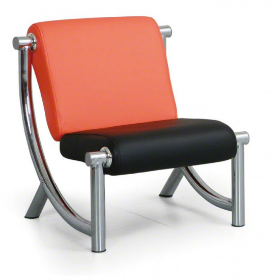 B2B Partner Fotel Jazzy II, pomarańczowy/czarny chrom 311 A12+black