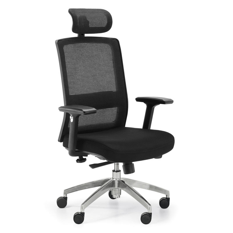 B2B Partner Krzesło biurowe ALTA MF, czarne X3-53A-MF/NT01+K11