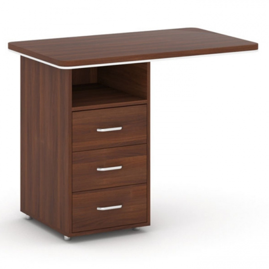 B2B Partner Dostawny stół z kontenerem lewo, czereśnia CF-LD05, left, CD074