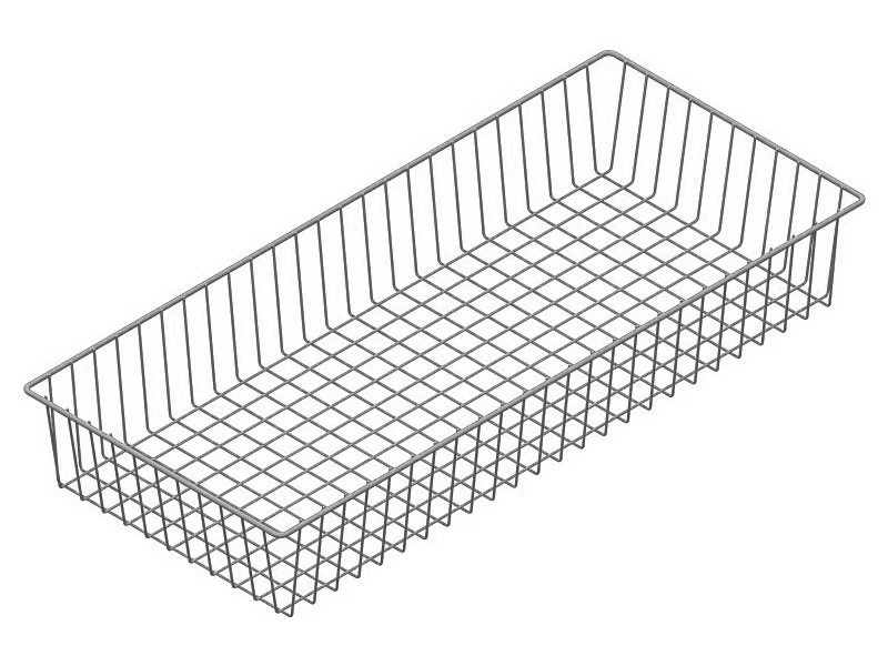 Element System Druciany kosz półkowy, 800x350 mm, szary 10705-00003