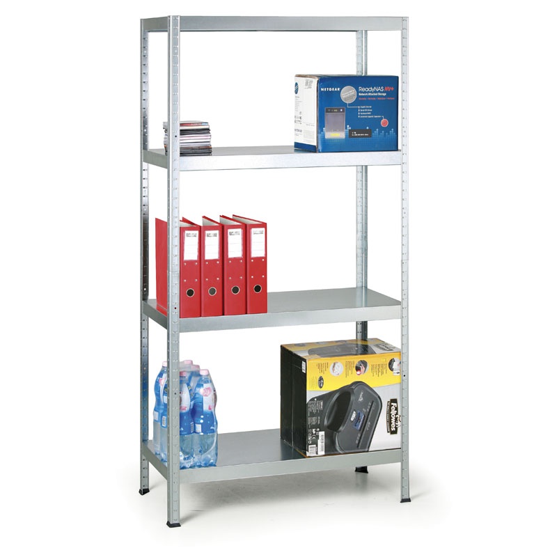 Kovona System Regał metalowy, 130 kg, 1800x900x400 mm, 5 półek, ocynkowany VYFFC5PP000T0700