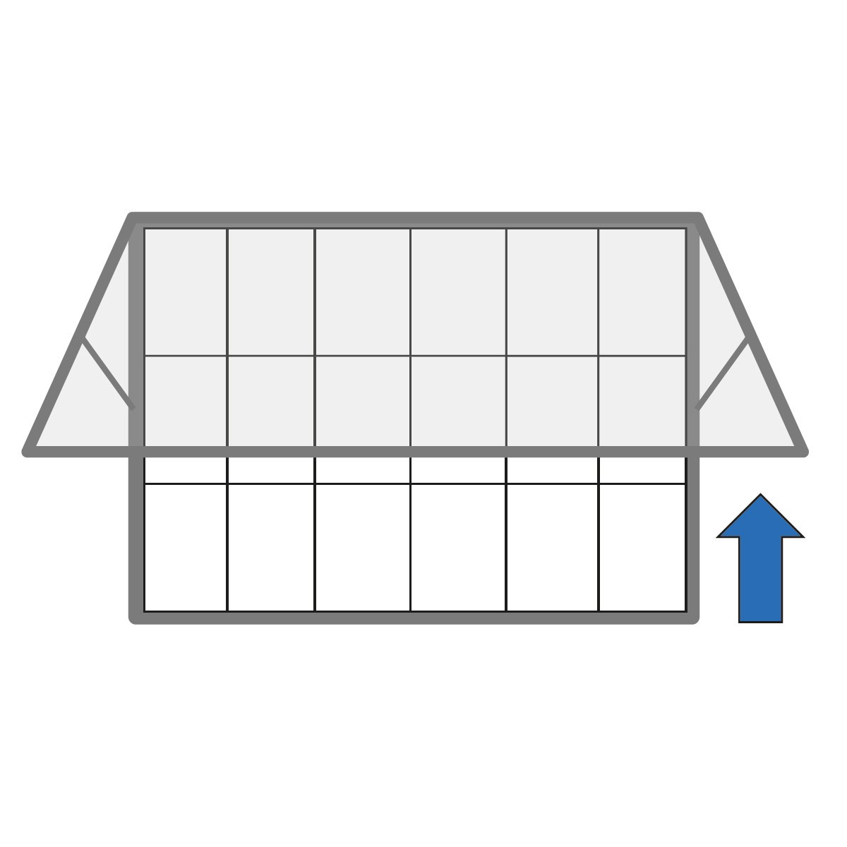 B2B Partner Zewnętrzna gablota, odchylane drzwi, 1350 x 1000 mm H 60 18 1000x135