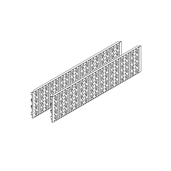 Metalowy panel perforowany ELEMENT SYSTEM, 2 szt.