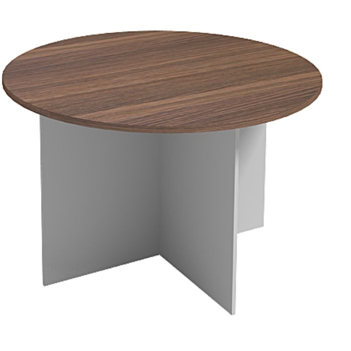 B2B Partner Stół konferencyjny 1200 mm, okrągły, orzech 610719