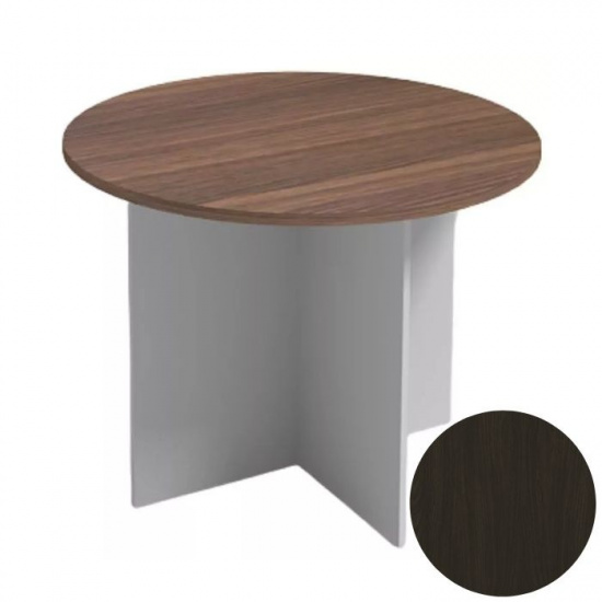 B2B Partner Stół konferencyjny 1000 mm, okrągły, wenge 610723