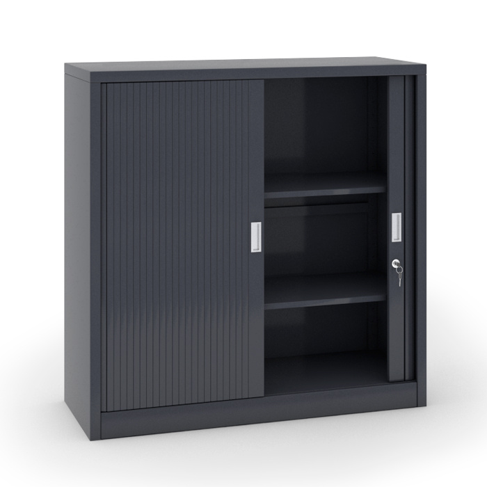 B2B Partner Szafa metalowa z żaluzjowymi drzwiami - 2 szt., 1200x1200x450 mm, an