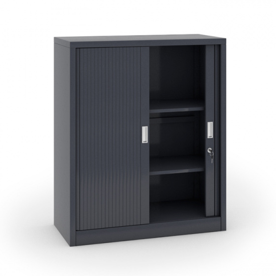 B2B Partner Szafa metalowa z żaluzjowymi drzwiami - 2 szt., 1200x1000x450 mm, an