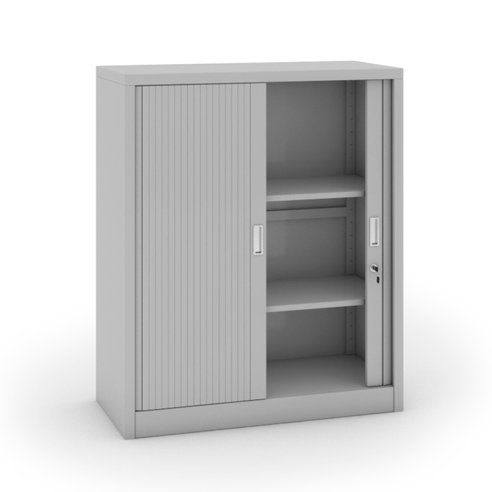 B2B Partner Szafa metalowa z żaluzjowymi drzwiami - 2 szt., 1200x1000x450 mm, sz