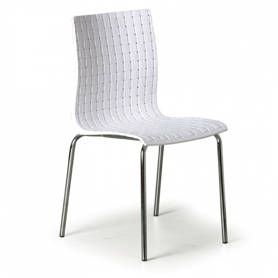 B2B Partner Krzesło plastikowe MEZZO, białe 1850 white