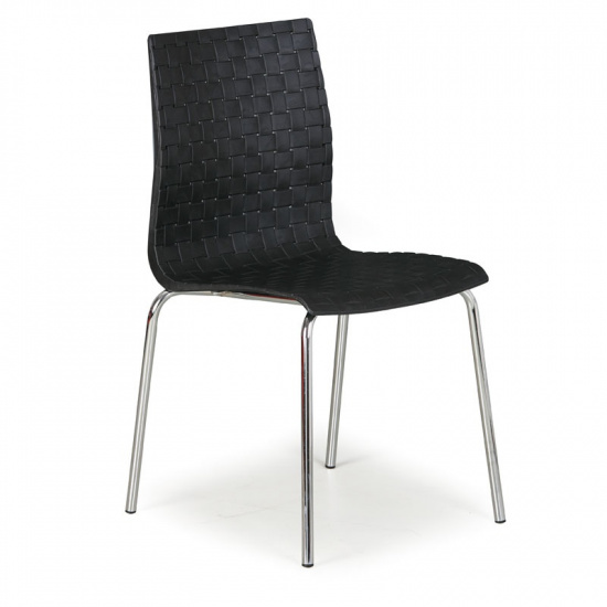 B2B Partner Krzesło plastikowe MEZZO, czarne 1850 black