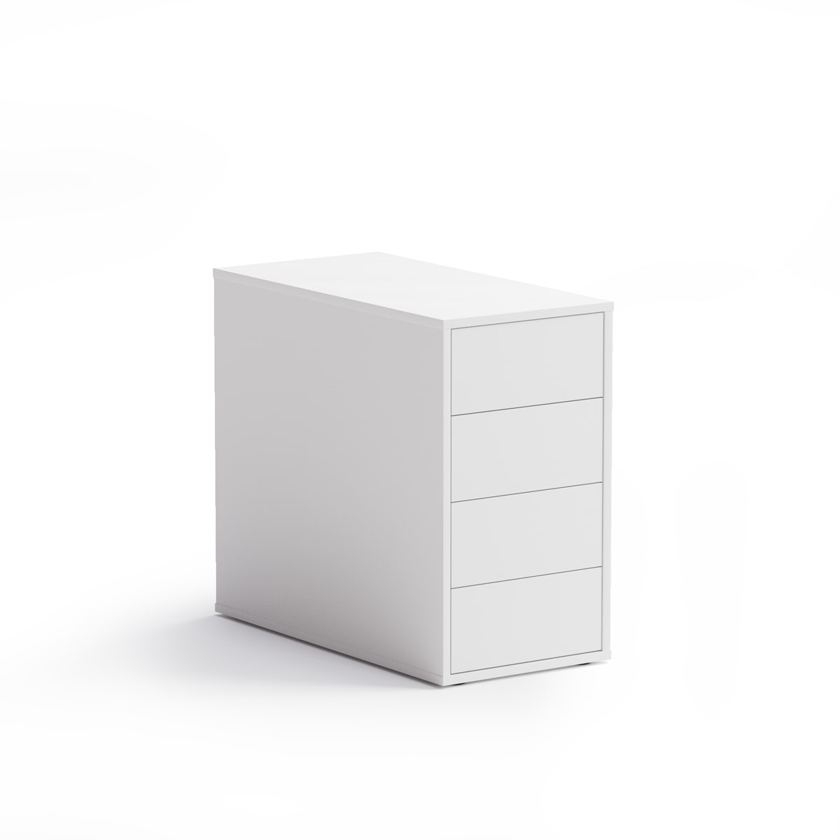 PLAN Kontener biurowy BLOCK White, 4 szuflady 611222