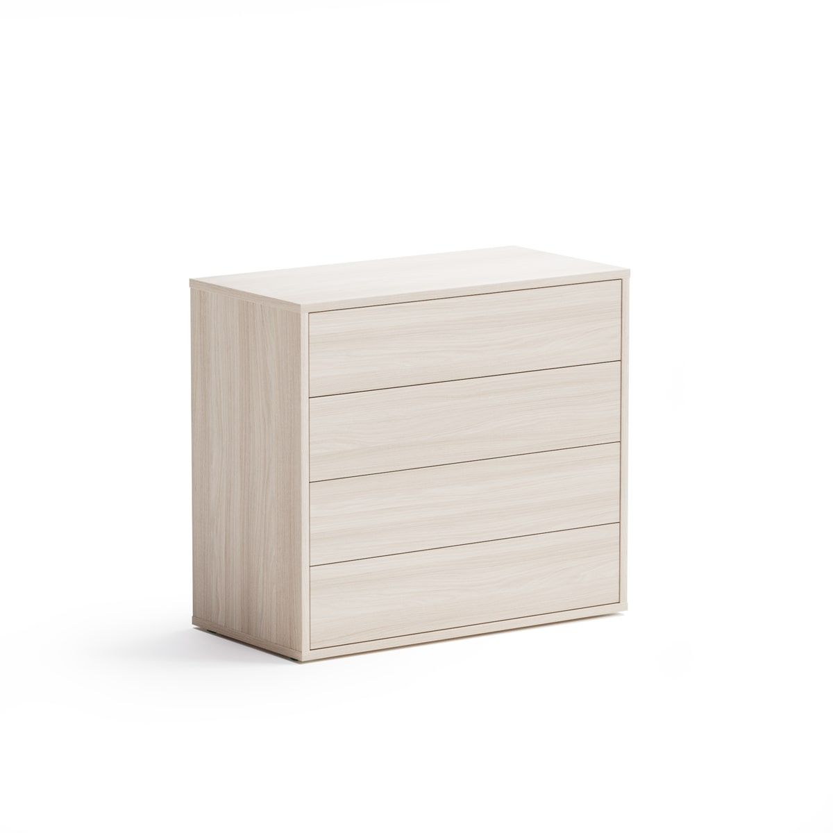 PLAN Szafka biurowa niska BLOCK Wood, 4 szuflady 611231