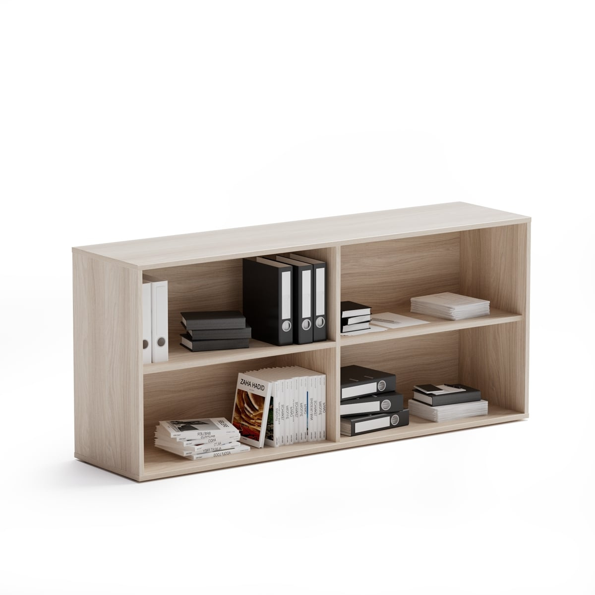 PLAN Szafka biurowa bez drzwi długa BLOCK Wood 611234