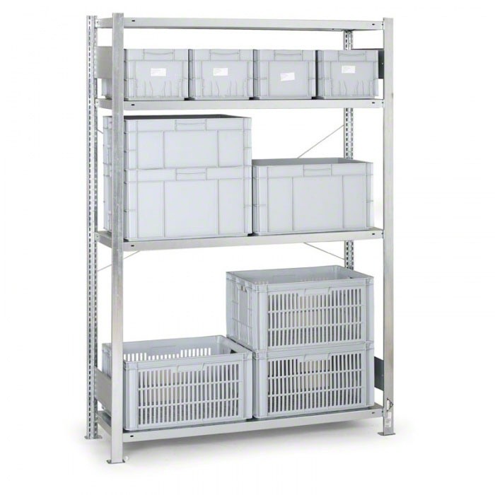 Regał półkowy CLIP, 200 kg, 2500x1700x500 mm, dodatkowy