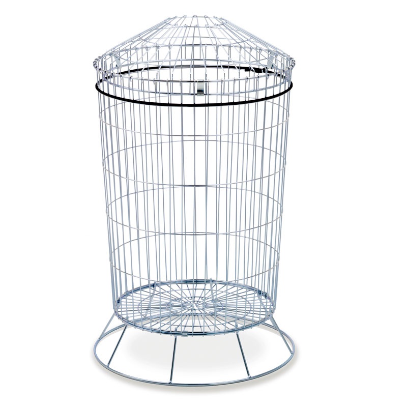 WANZL Druciany kosz metalowy na śmieci 175 L 12.18312.50-0000