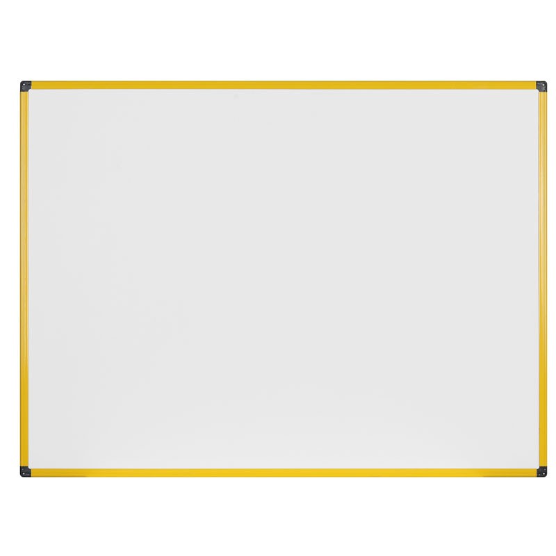 BI-OFFICE Biała tablica do pisania, magnetyczna, żółta ramka, 900x600 mm MA0315177