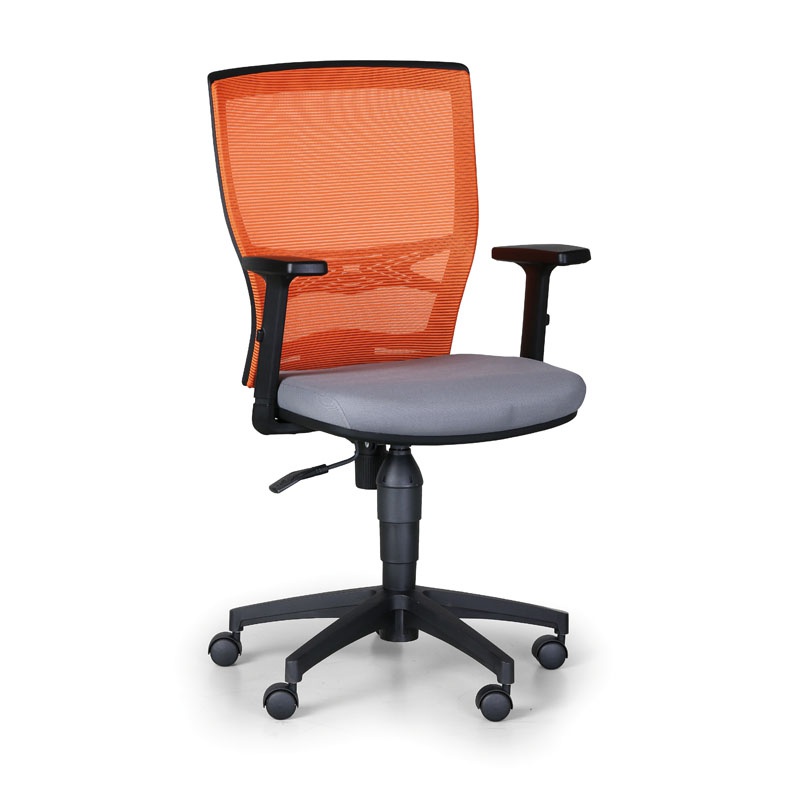 B2B Partner Krzesło biurowe VENLO, pomarańczowe / szare 8927BB/16-5/1062-3