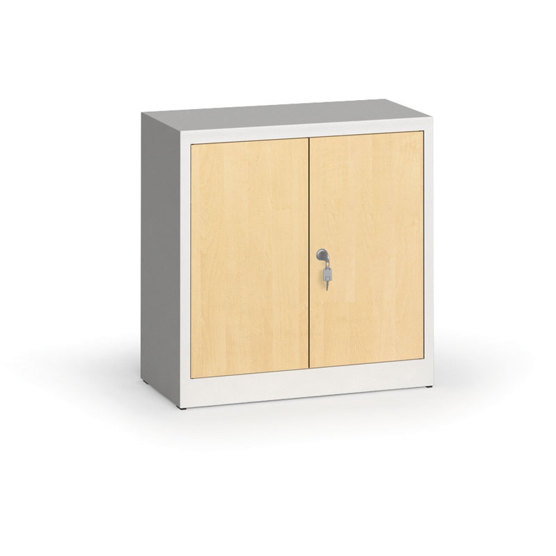 ALFA 3 Szafy spawane z laminowanymi drzwiami, 800 x 800 x 400 mm, RAL 7035/brzoza 1261154