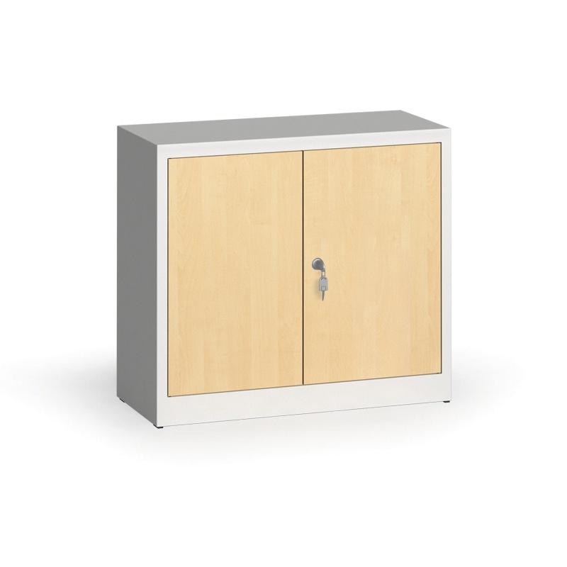 ALFA 3 Szafy spawane z laminowanymi drzwiami, 800 x 920 x 400 mm, RAL 7035/brzoza 1261169