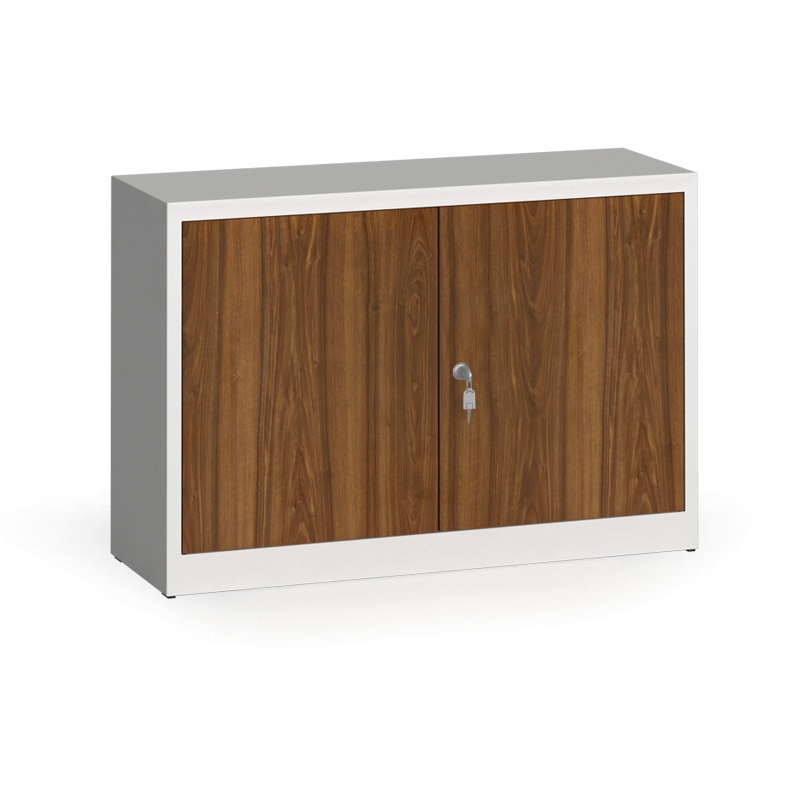 ALFA 3 Szafy spawane z laminowanymi drzwiami, 800 x 1200 x 400 mm, RAL 7035/orzech 1261185