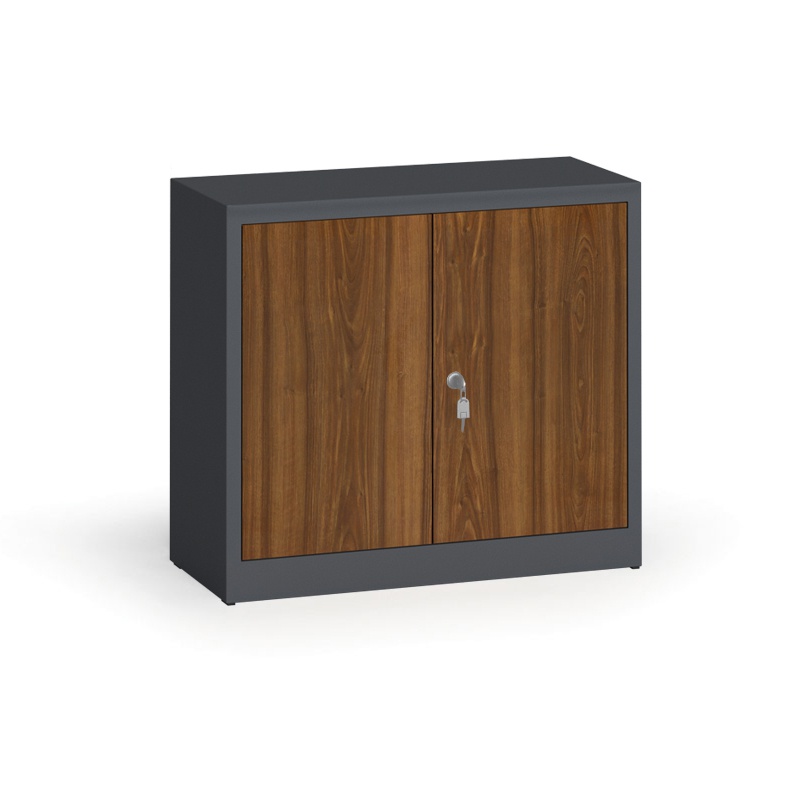 ALFA 3 Szafy spawane z laminowanymi drzwiami, 800 x 920 x 400 mm, RAL 7016/orzech 1261215
