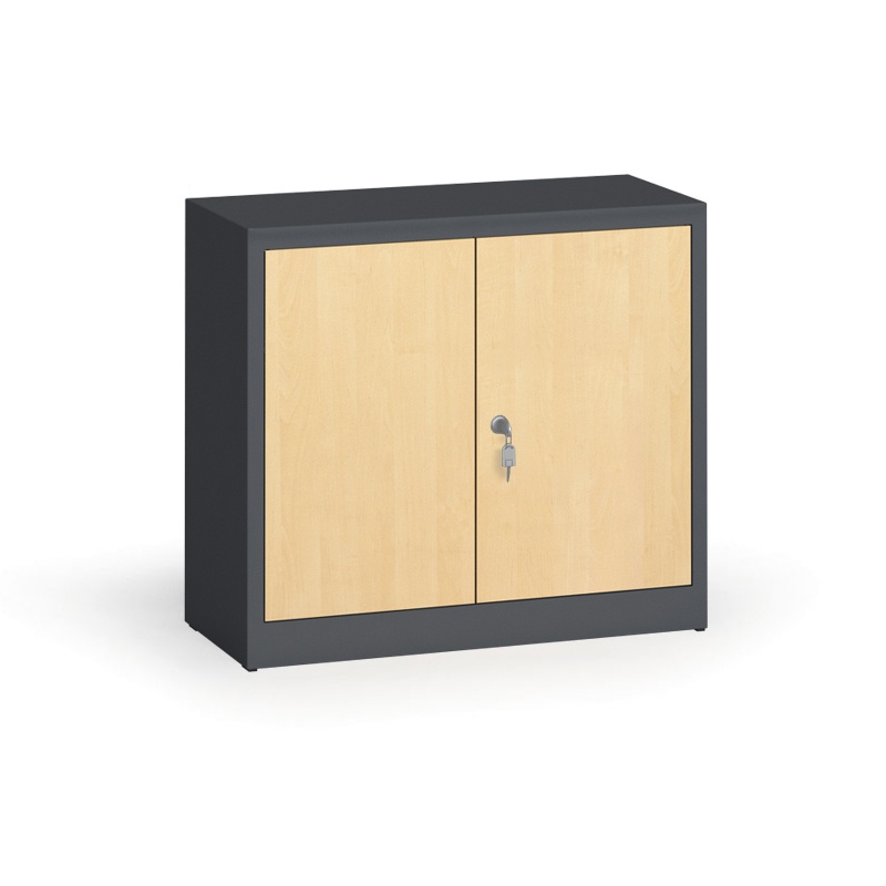 ALFA 3 Szafy spawane z laminowanymi drzwiami, 800 x 920 x 400 mm, RAL 7016/brzoza 1261214
