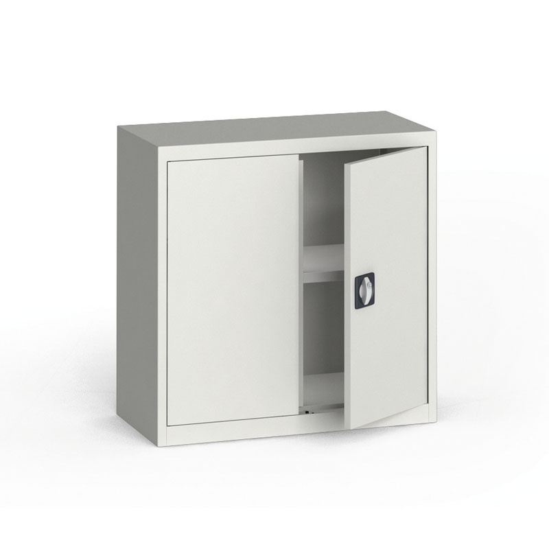 KOVONA Szafa metalowa, 800 x 800 x 400 mm, 1 półka, szara/szara C37870.2.09.24B2B