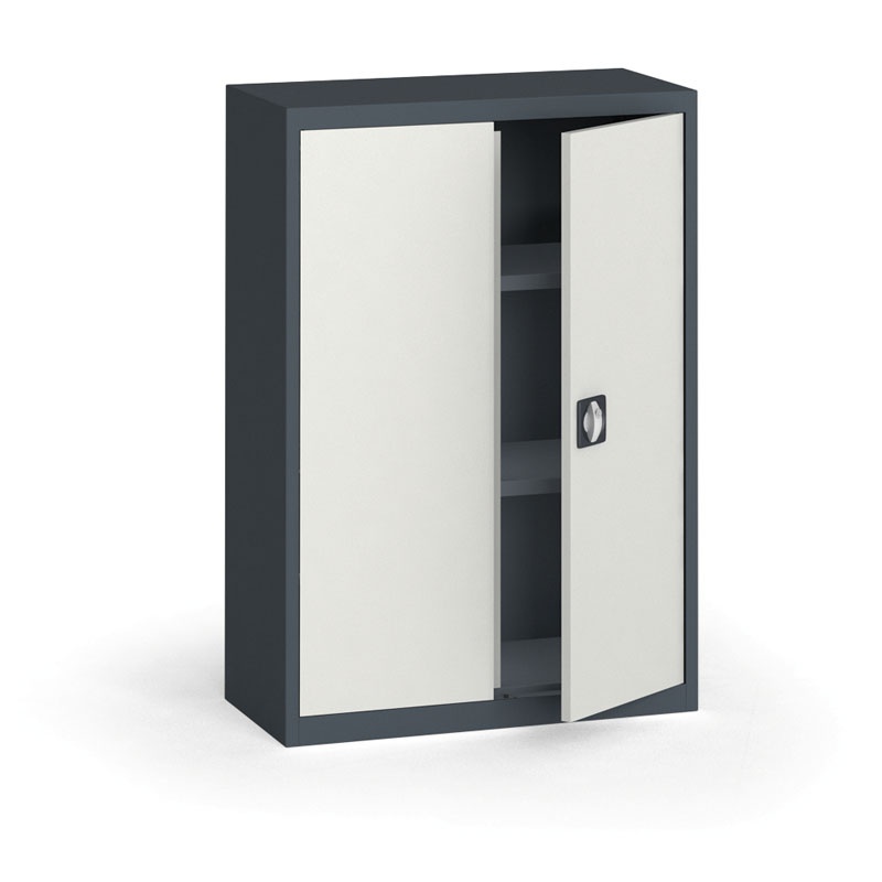 KOVONA Szafa metalowa, 1150 x 800 x 400 mm, 2 półki, antracyt/szara C37880.2.61.24B2B
