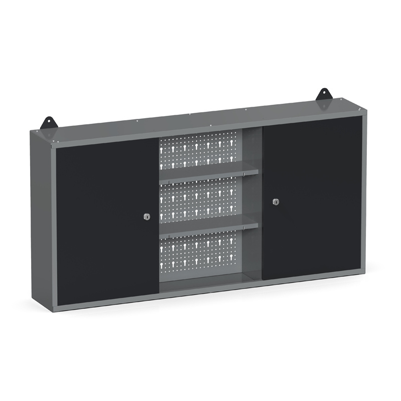 B2B Partner Szafka wisząca HOBBY III, kombinowana TC-003 RAL7040/7012