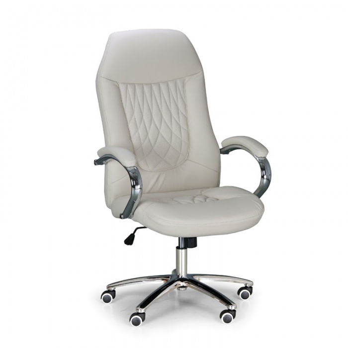 B2B Partner Krzesło biurowe SUPERIOR w skórze, kość słoniowa NF3928-cream46