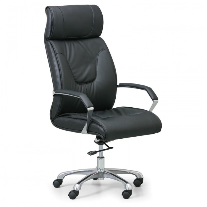 B2B Partner Krzesło biurowe LUX, skóra, czarny NF-3811 Black 1